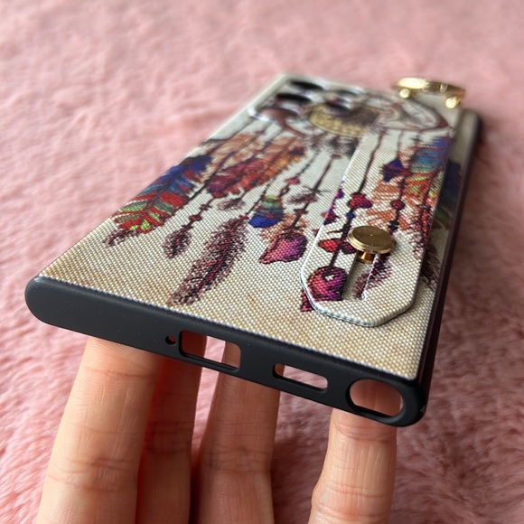 For Samsung Galaxy S22 ultra phone case with wrist strap kickstand keychain - Picture 10 of 17